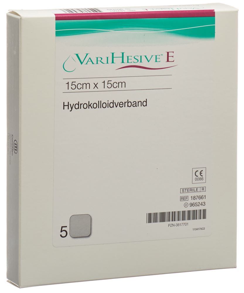 Varihesive Verband<br>5 Stück, 15x15cm