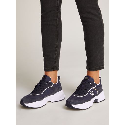 Tommy Hilfiger Chunky Runner Ventile Sneakers, Space Blue, 39