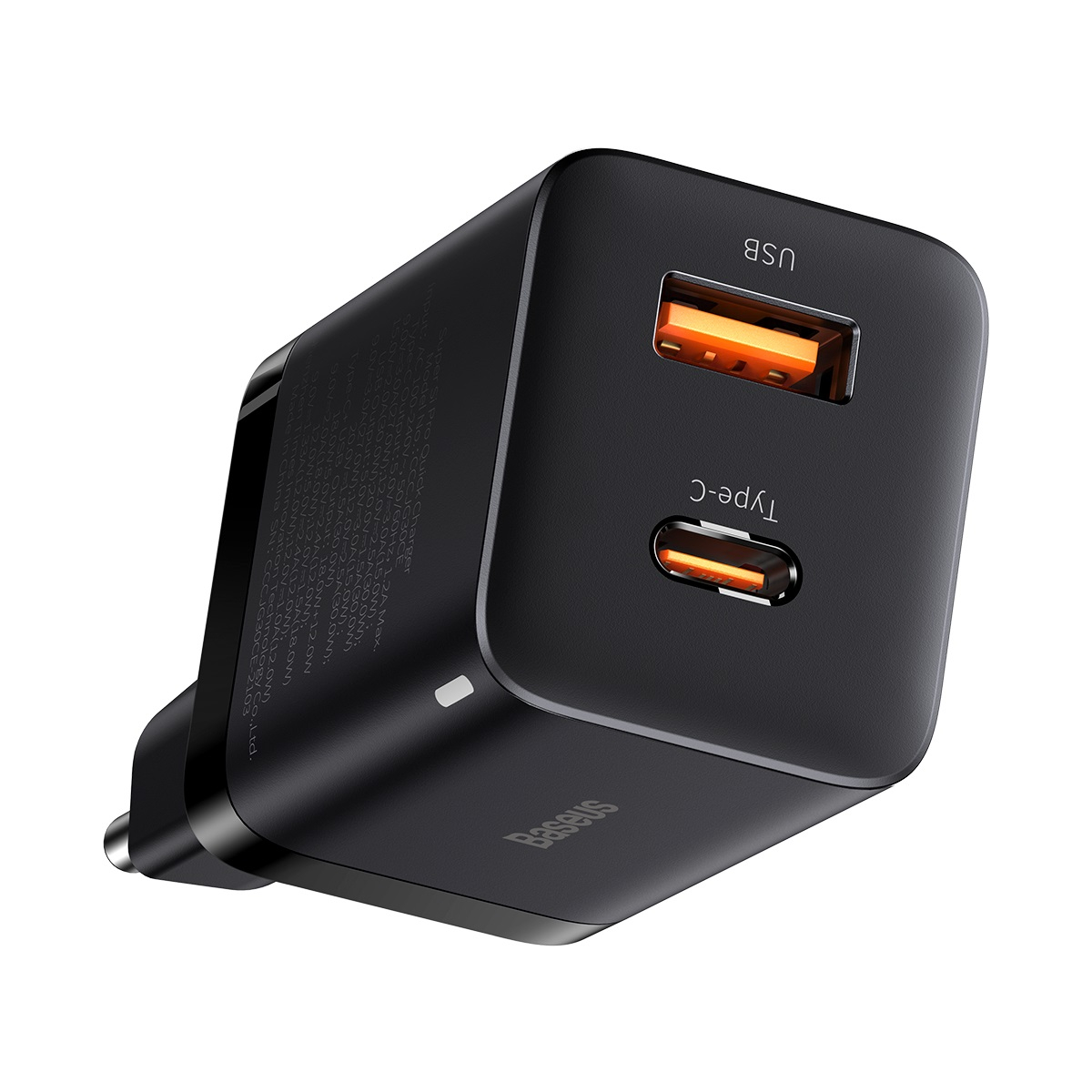 (30W) USB A / USB C Quick Charge QC 3.0 Ladegerät mit Power Delivery 3.0 - Schwarz
