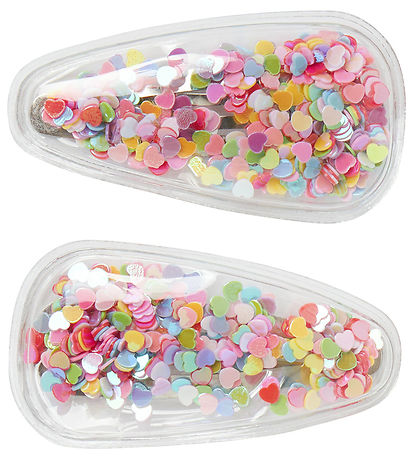 Name It Haarspange - 2er-Pack - NmfConfetti - Cameo Pink/MEHRFAR