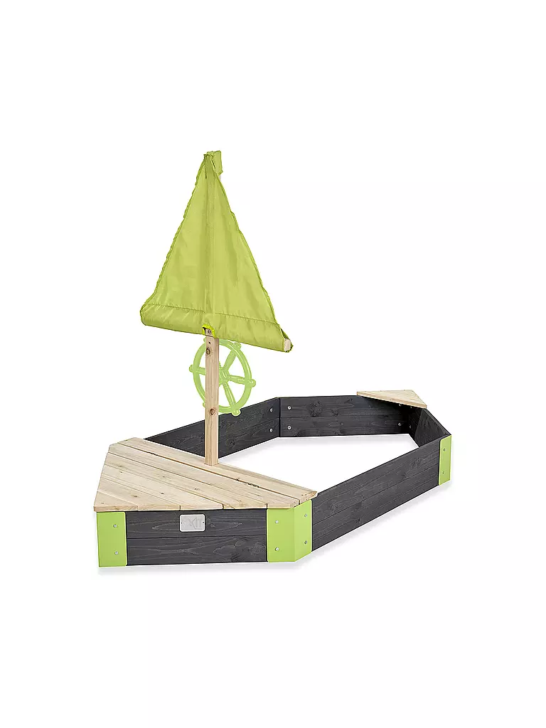 EXIT TOYS Aksent Holzsandkasten Boot 190x90cm keine Farbe