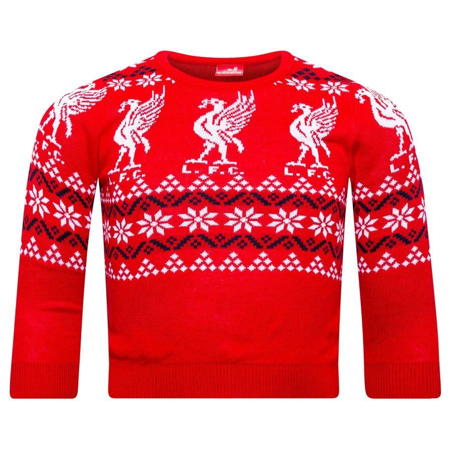 Liverpool Pull de Noël Liverbird - Rouge/Blanc Bébé