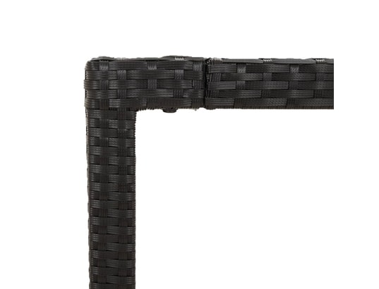LES TENDANCES - Ensemble table et chaises de jardin-noir-6 places-438428