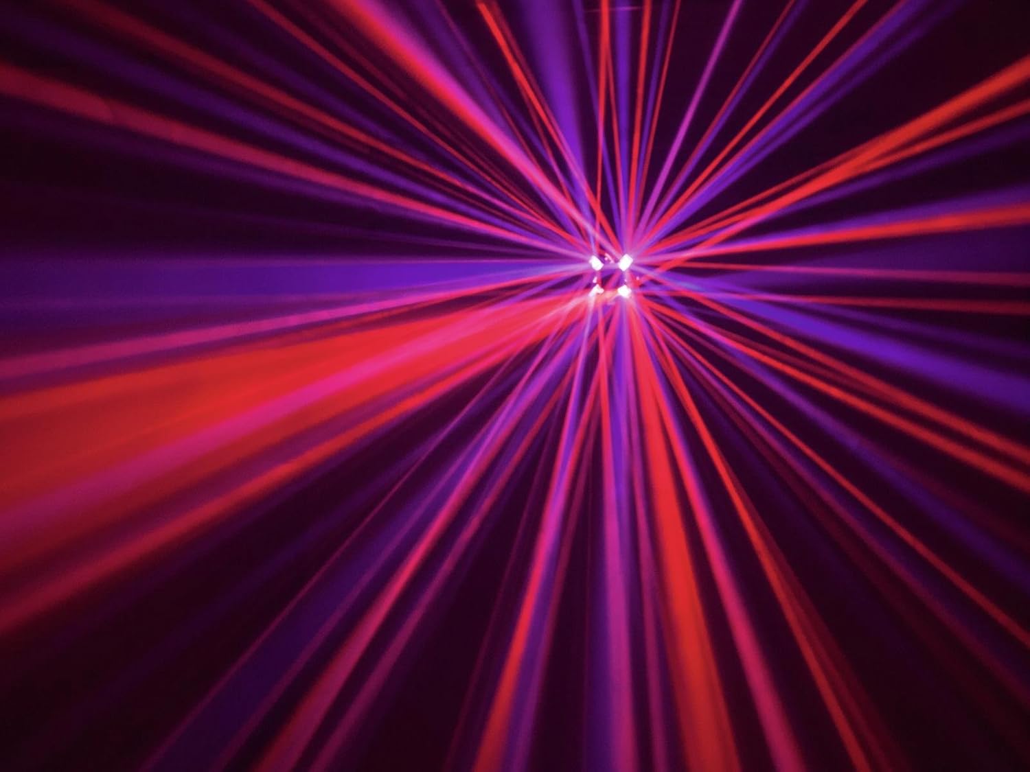 Eurolite LED FE-700 Flowereffekt | Lichteffekt mit RGBAWP Multicolor Farben | DMX | Musiksteuerung per integriertem Mikrofon | Strobe-Effekt | Master/Slave | LED Display | Mit Fernbedienung