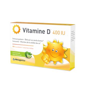 Metagenics Vitamine D 400Iu Limoen (168 kauwtabletten)
