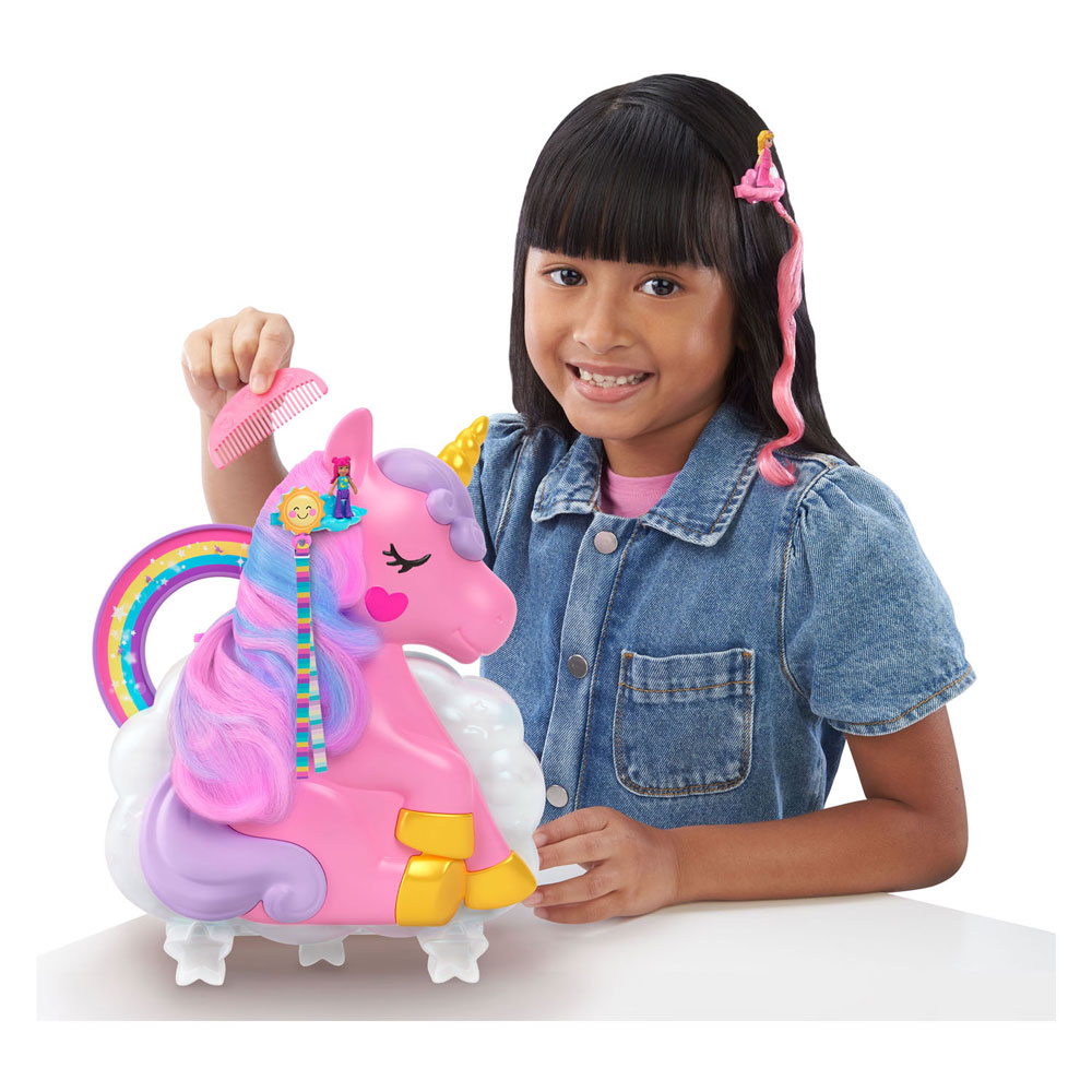 Polly Pocket Salon van de Regenboog Eenhoorn Speelset