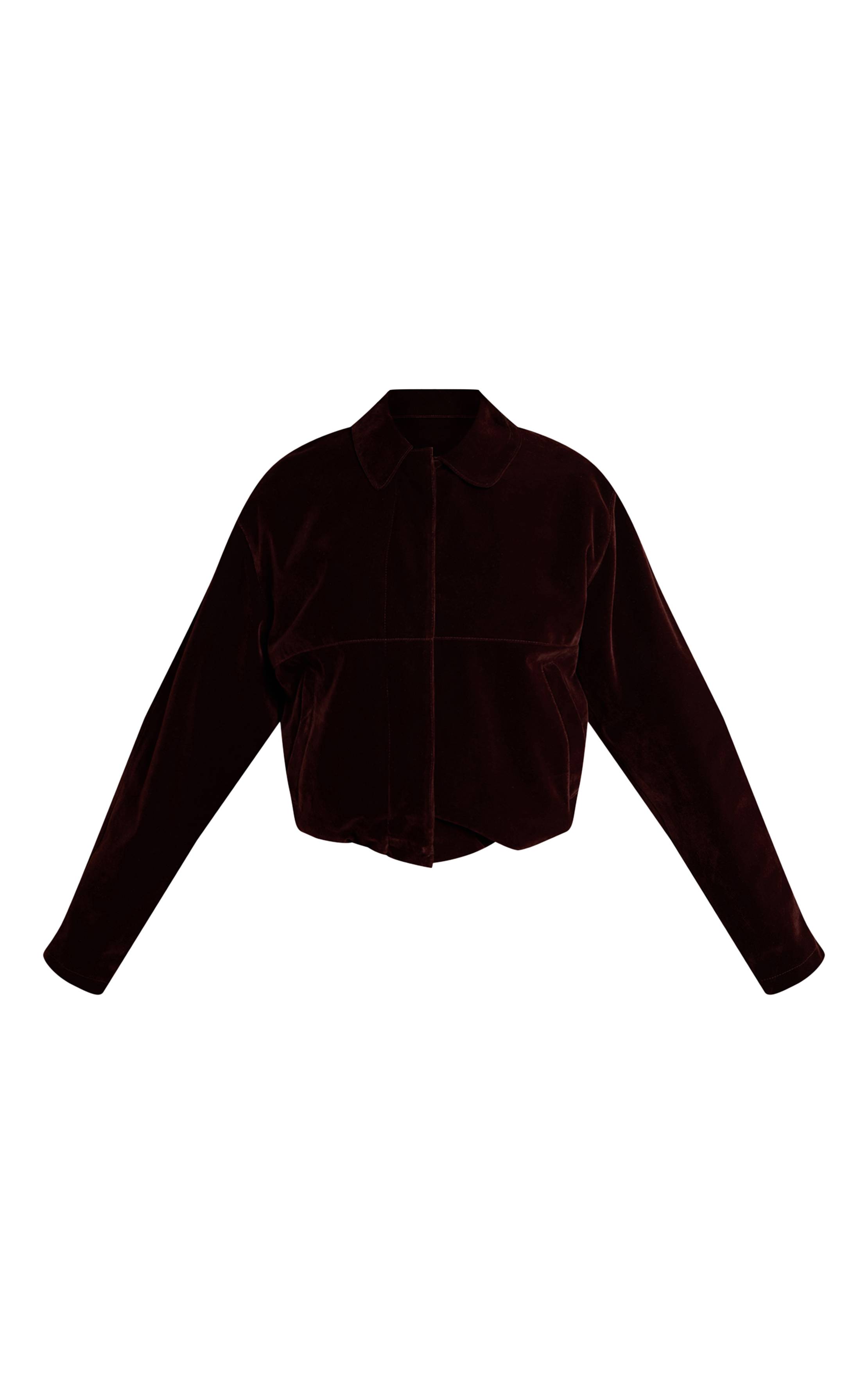 Chocolat Veste Bomber En Velours Petite