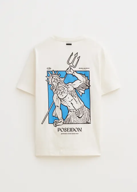 T-shirt met print poseidon off-white (WIT.O)