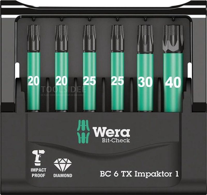 Wera - Bit-Check 6 Impaktor - Torx - 6-delige Set - Robuust
