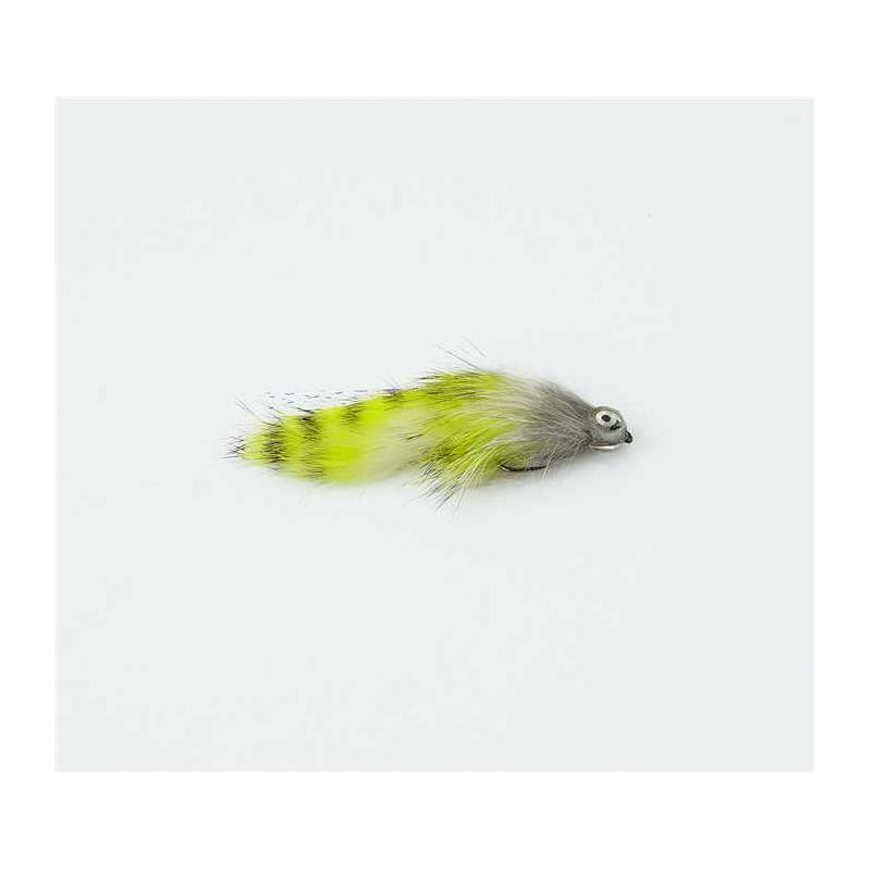 Mouche Tof Streamer Rabbit - Gris/Chartreuse