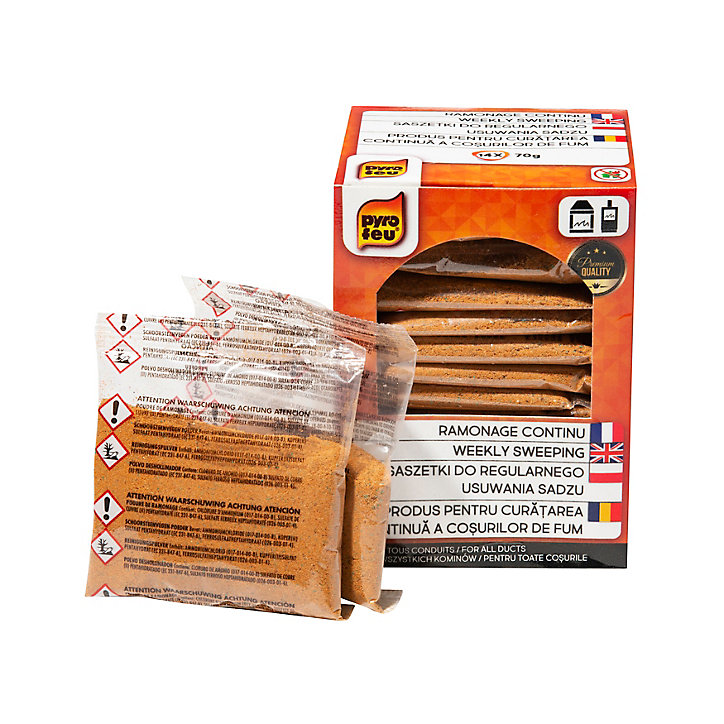 Poudre de ramonage continu Pyrofeu 14 x 70 gr