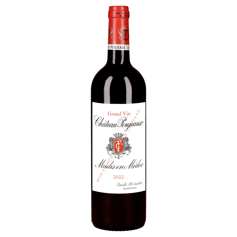 Château POUJEAUX 2022 - Moulis - Cru Bourgeois - par Caisse bois de 6 bouteilles 75 cl