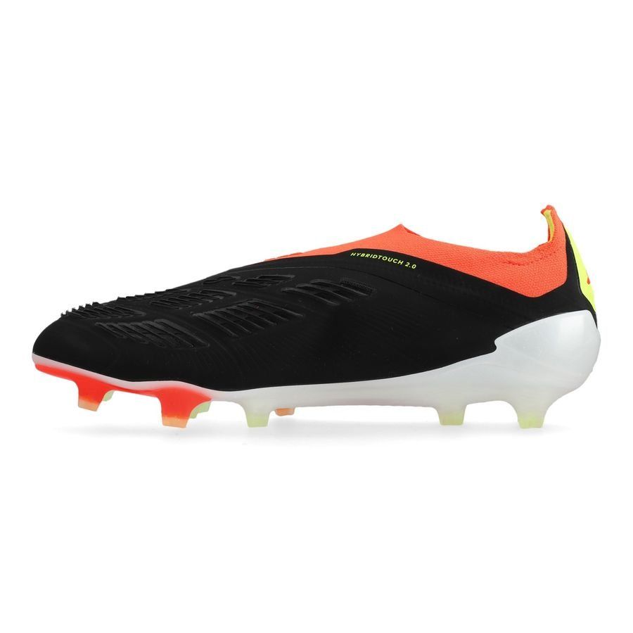 adidas Predator Elite Laceless FG Solar Energy - Noir/Blanc/Rouge