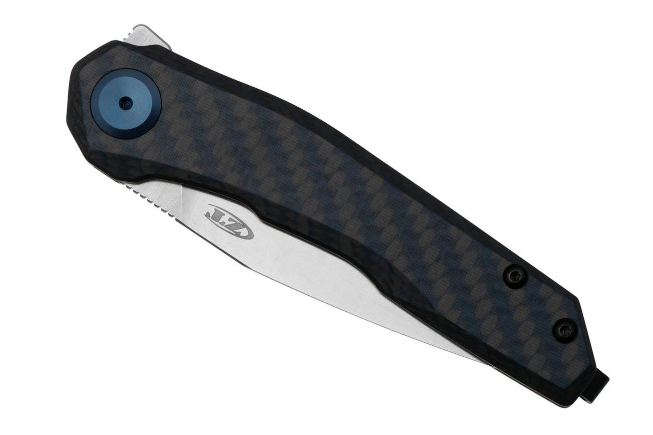 Zero Tolerance 0545BLUCF Factory Special Series, Blue Carbon Fiber, zakmes
