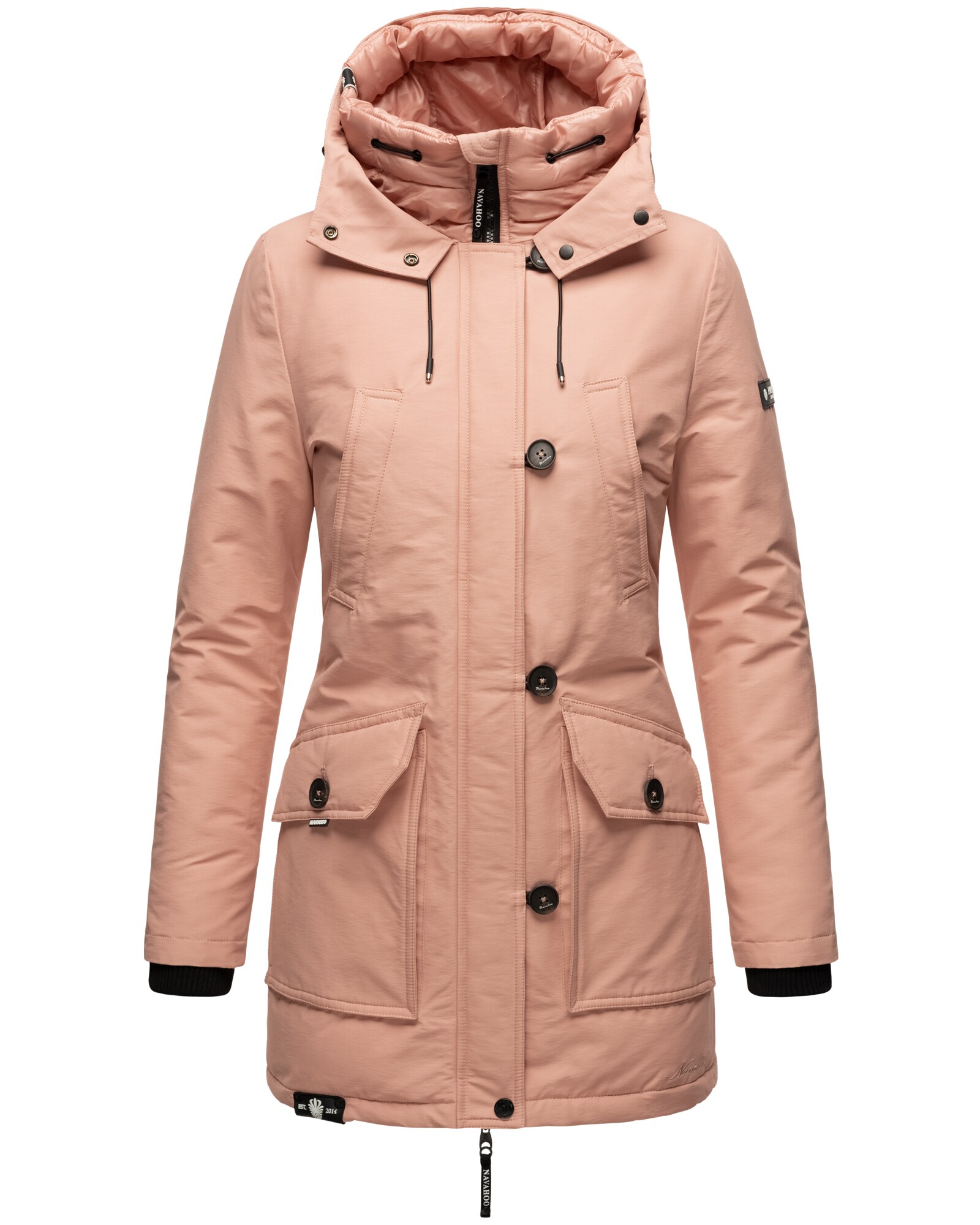 NAVAHOO Damen Winterjacke Warm gefütterter Wasserdichter Wintermantel Freezestoorm