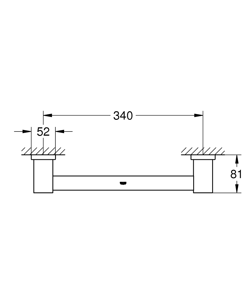 Grohe Essentials Cube handgreep chroom