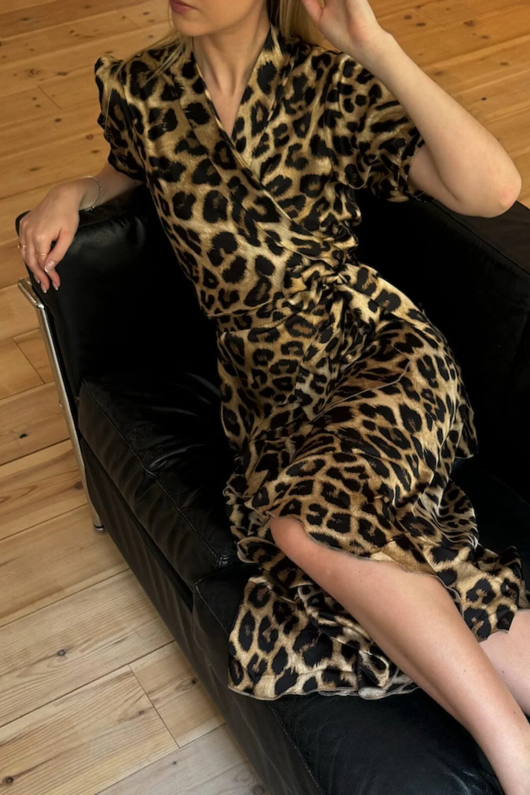 Karmamia Iris Dress hammered leopard