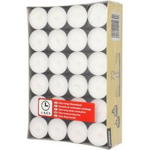 Bougies chauffe-plat, diamètre: 39 mm, blanc
