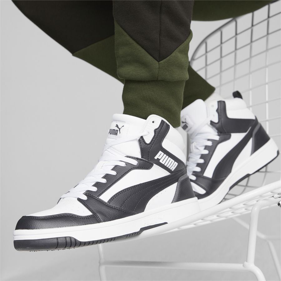 PUMA Rebound V6 Chaussures - Noir/Blanc