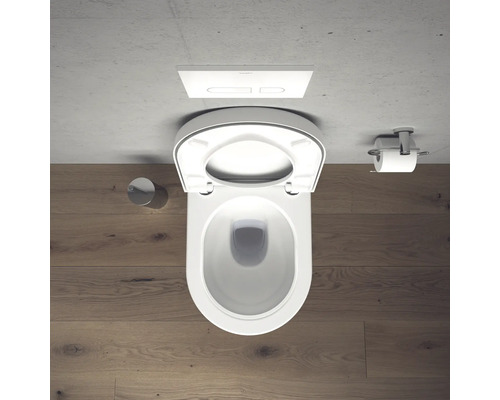 DURAVIT Starck 3 wandcloset, diepe spoeling, met rand, glanzend wit, zonder toiletzitting, 2225090000