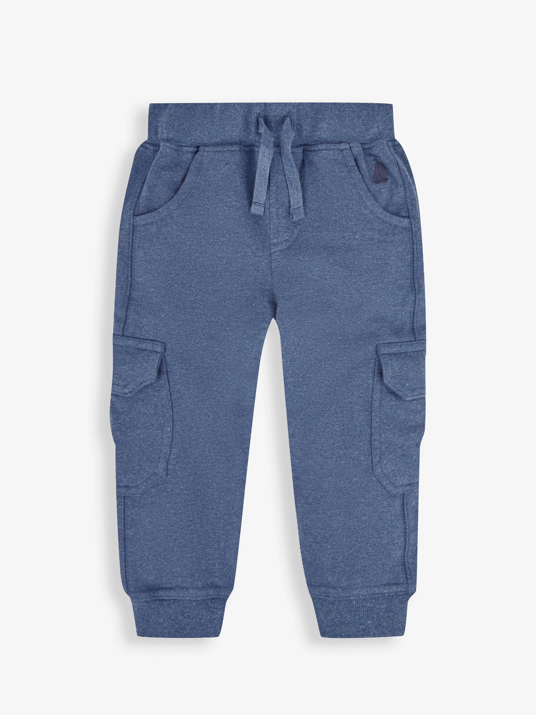 Indigoblauw & marineblauw - JoJo Maman Bébé Cargo 100% Cotton Joggers 2 Pack