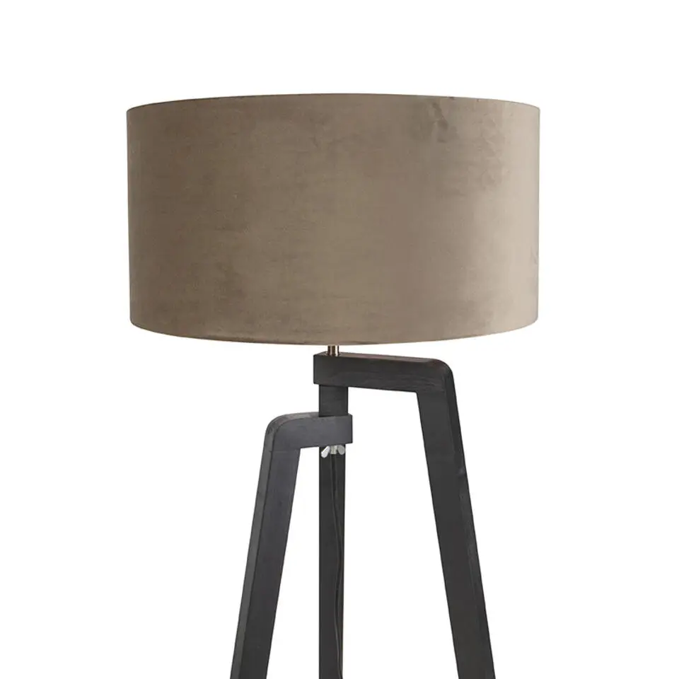 Qazqa vloerlampen puros taupe e27