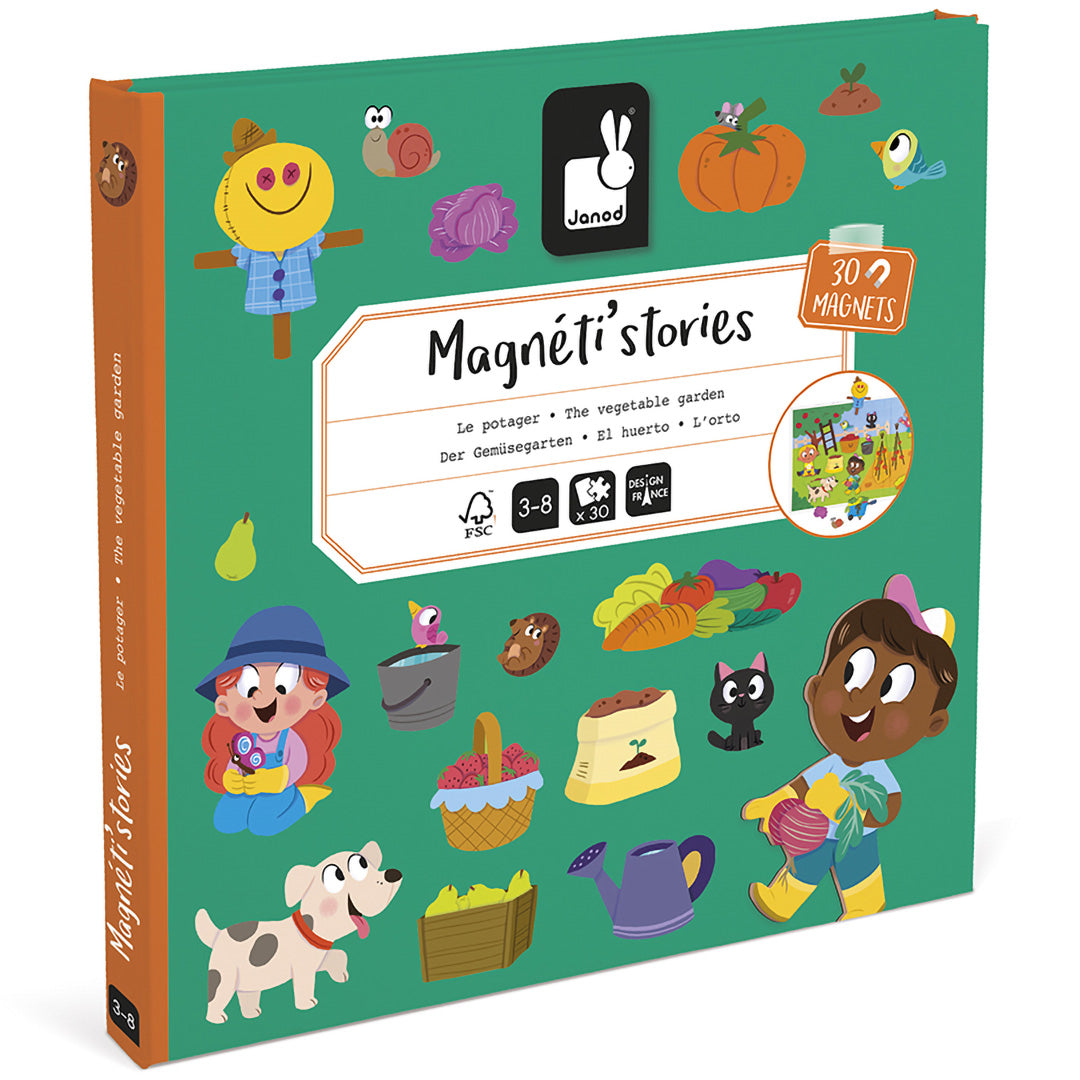 janod magneetboek magnéti'stories - moestuin - 30st