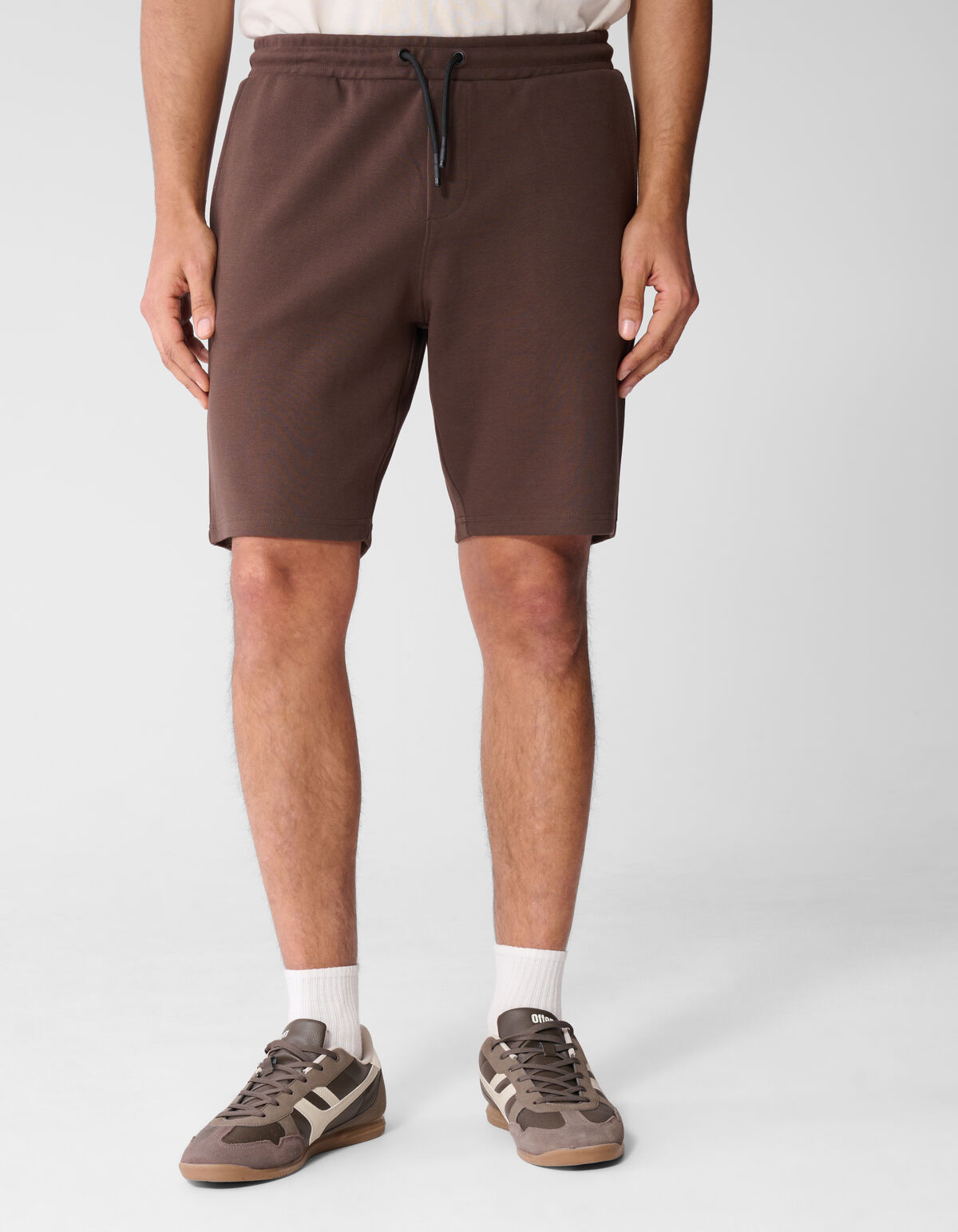Pique Short Donkerbruin