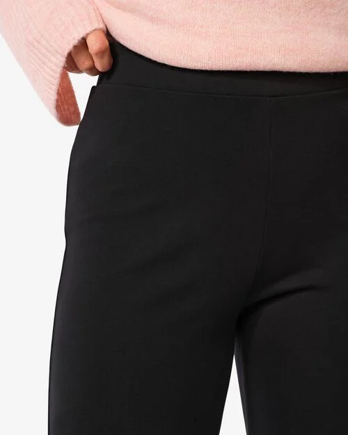 pantalon femme flared noir