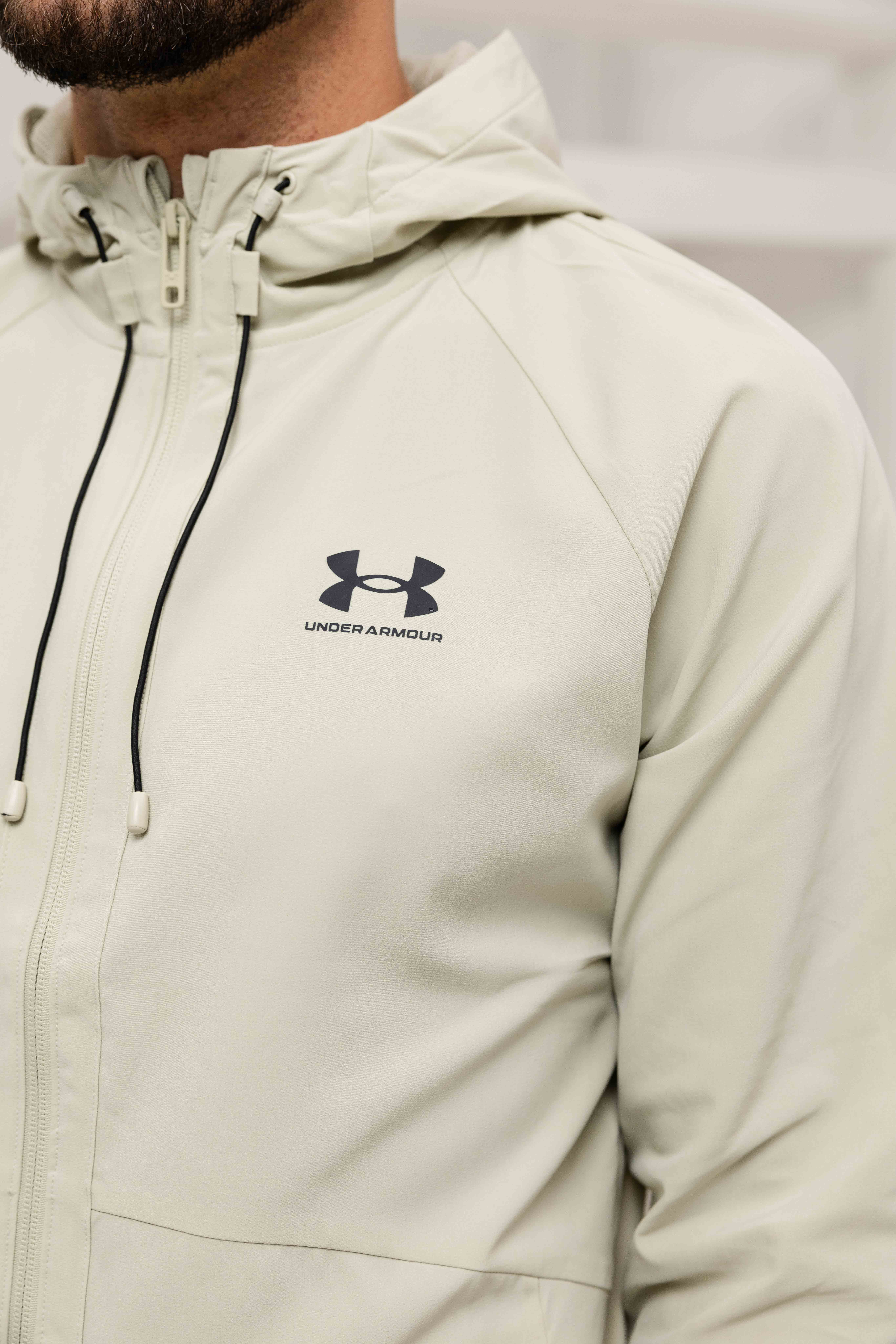 Under Armour Vibe Woven Trainingspak Heren Beige