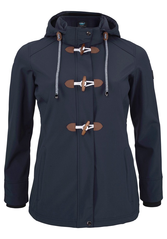 Polarino Softshelljacke mit Kapuze für Übergangszeiten,  atmungsaktiv,  winddicht,  wasserabweisend