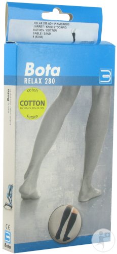 Bota Relax 280 Coton Bas Jarret Sable N4 Paire 1