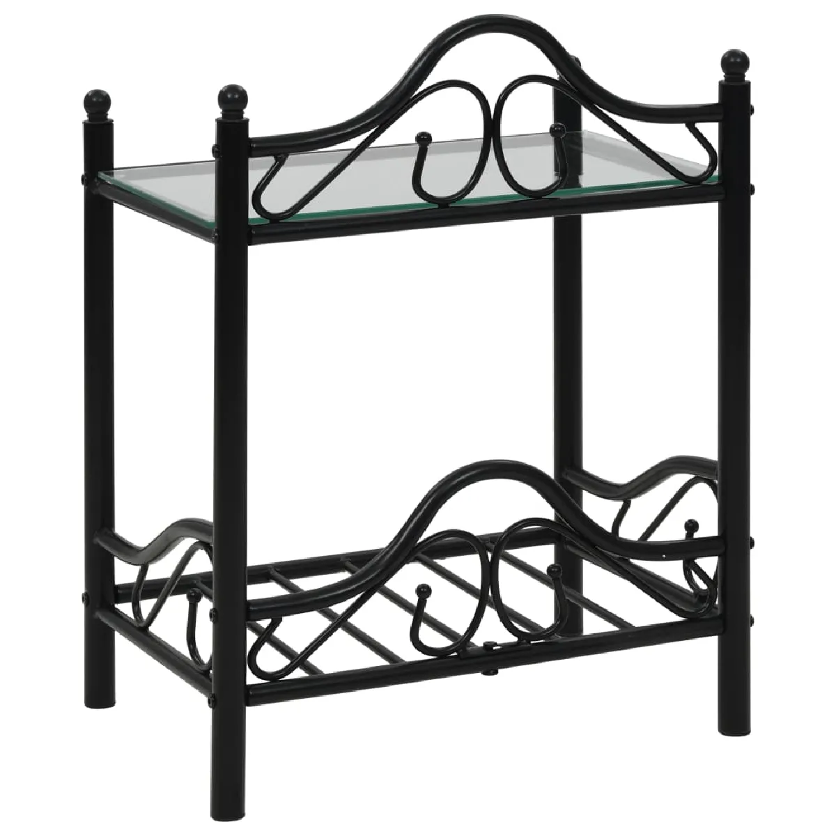 vidaXL Tables de chevet - Noir