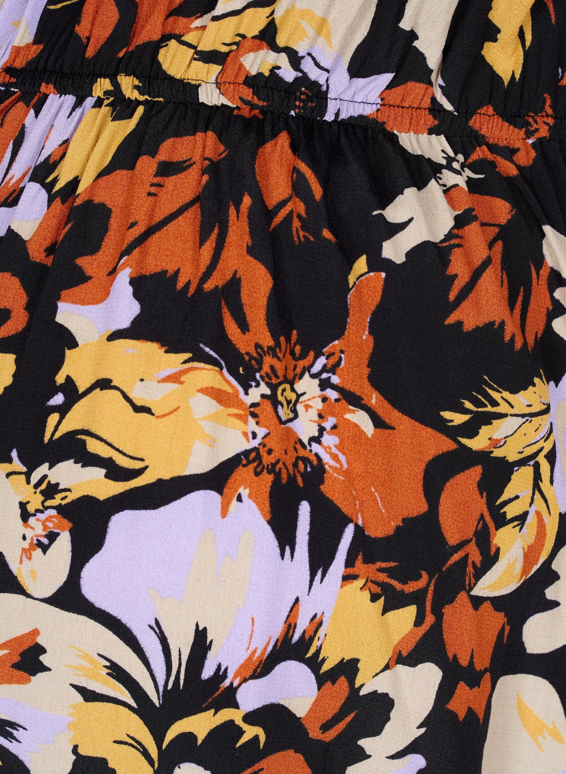 Graviditets bluse i viskose med blomsterprint