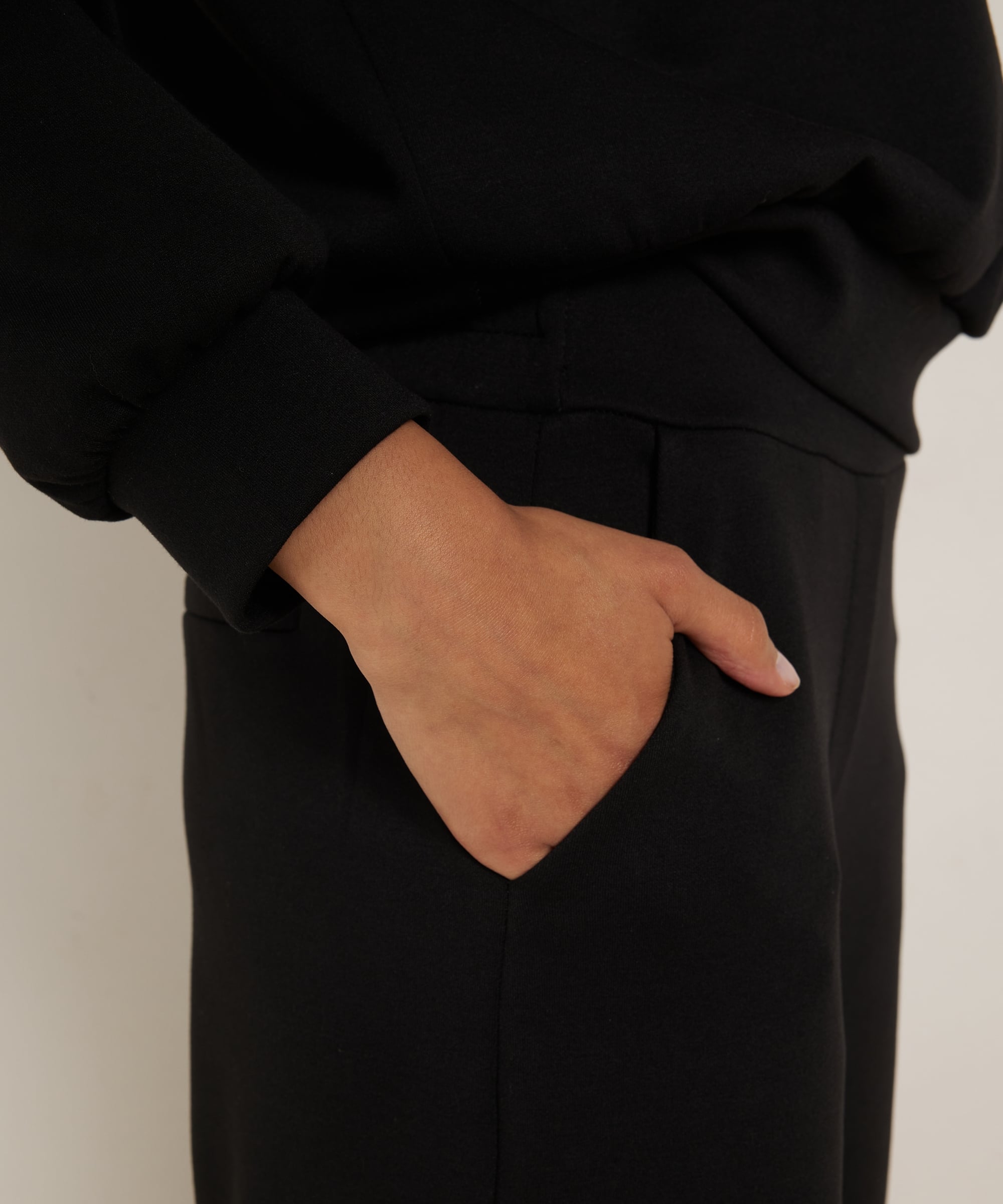 wide fit broek soft jersey