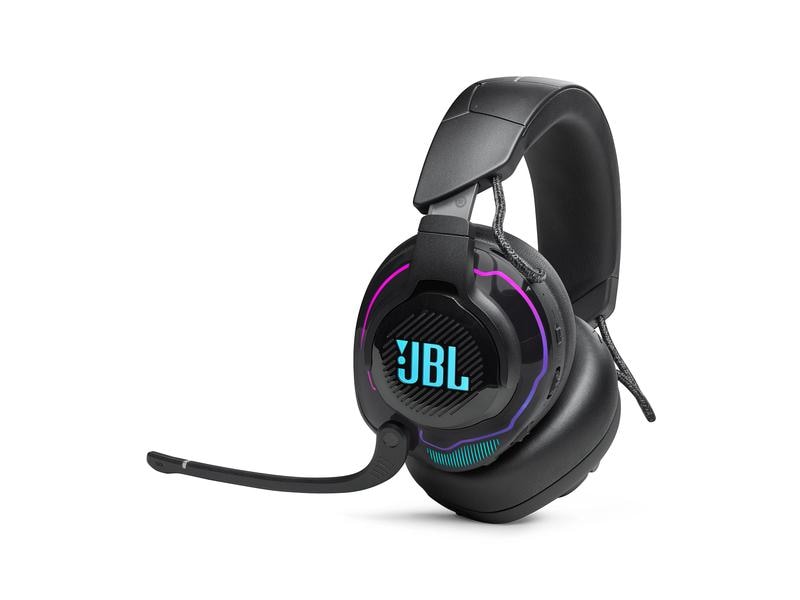 JBL Headset Quantum 910 Schwarz Kabelloses Over-Ear-Performance-Gaming-Headset mit Head-Tracking, aktivem Noise-Cancelling und Bluetooth