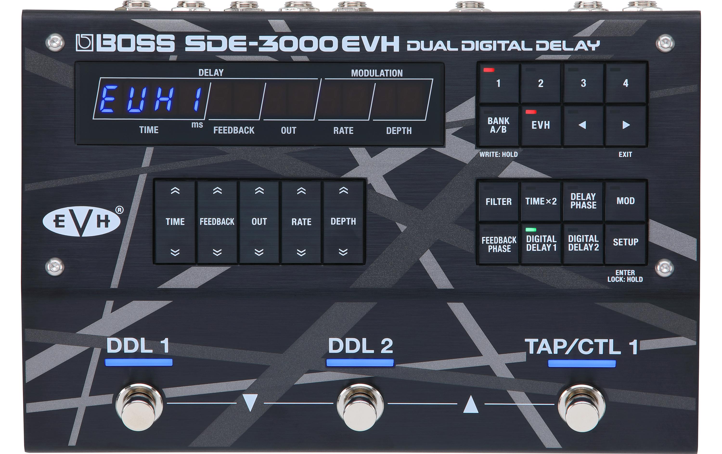 Pedal SDE-3000-EVH<br>Dual-Delay-Pedal entwickelt in Zusammenarbeit mit Eddie Van Halen
