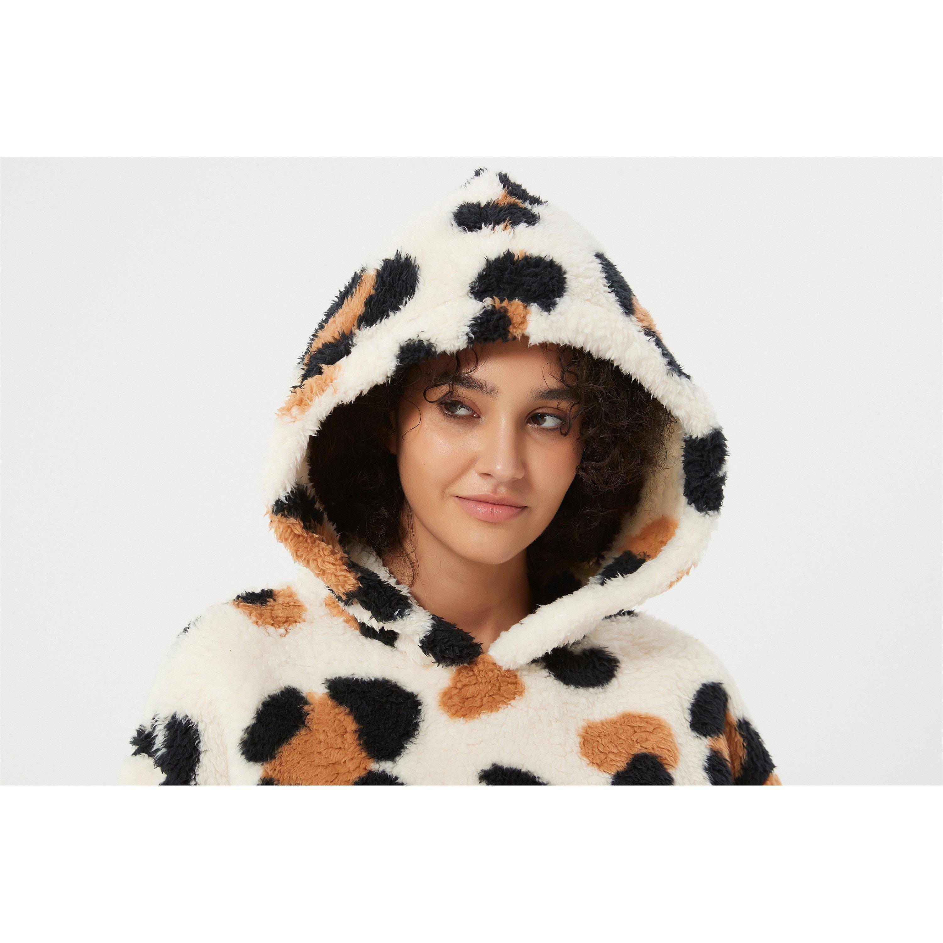 Linea Ladies Leopard Borg Twosie