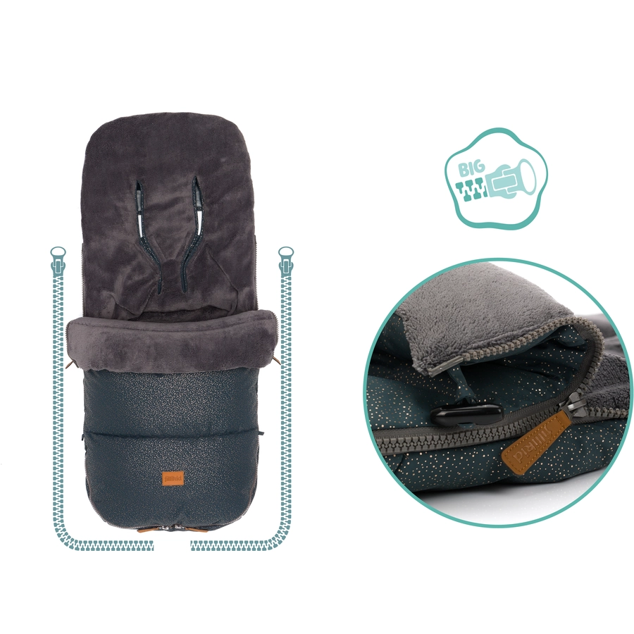 fillikid Winterfußsack Kinley galaxy grau