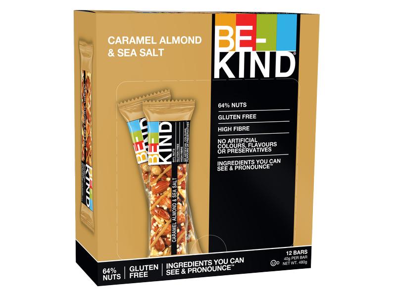 BE-KIND Riegel Caramel Almond & Sea Salt 12 x 40 g Riegel mit Karamellmandeln und Meersalz