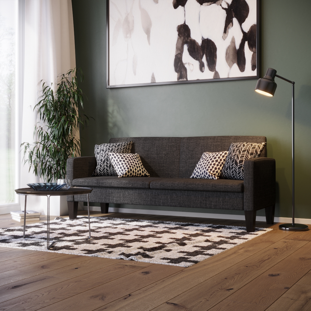 Sofa SVEN 2-Sitzer grau