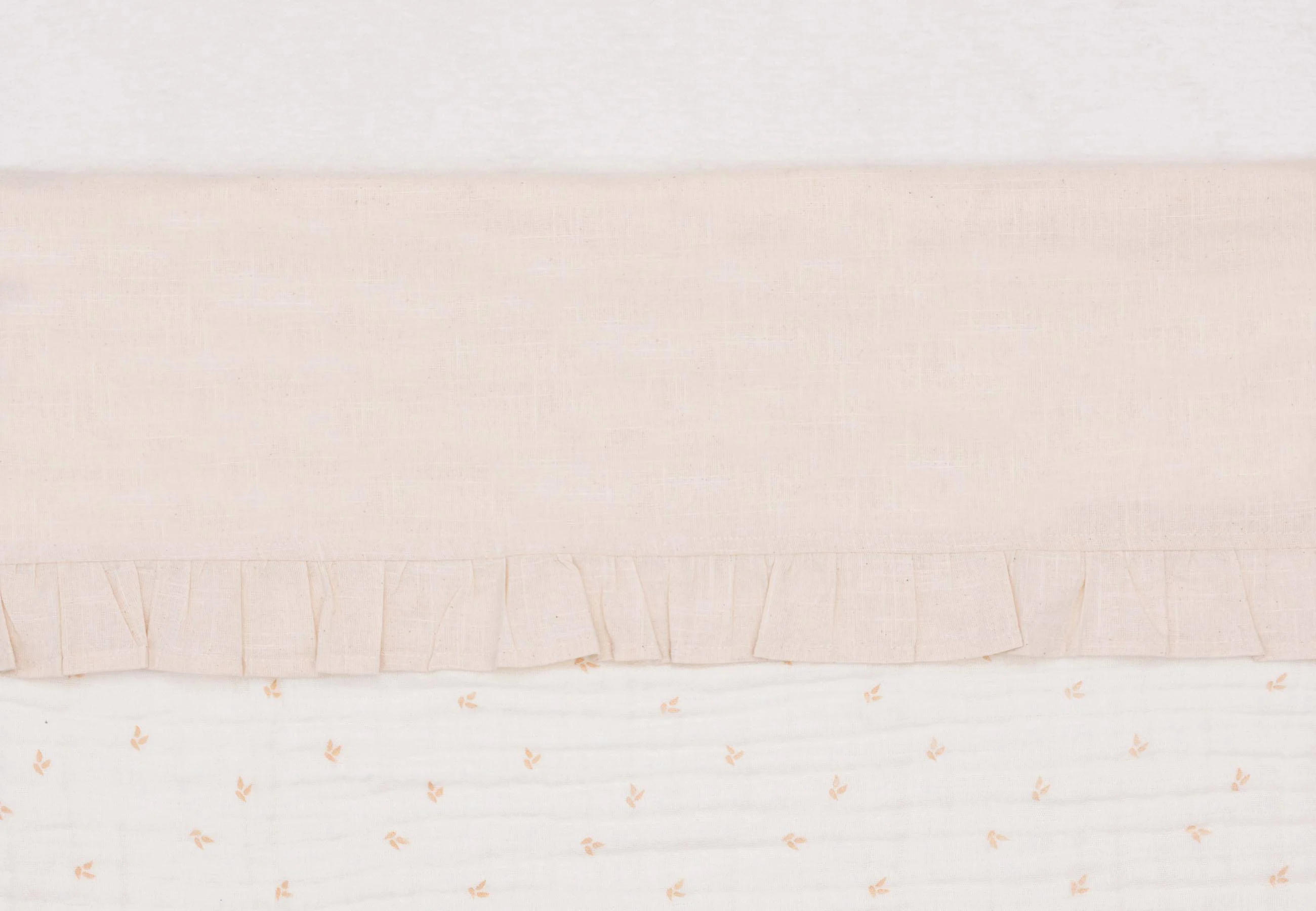 Jollein wieglaken Ruffle Natural