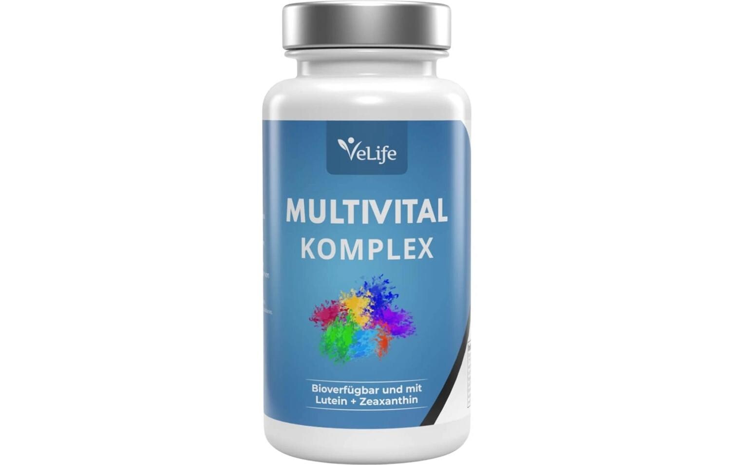 Multivital Komplex 60 KapselnUmfassende Versorgung mit lebenswichtigen Vitaminen und Mineralstoffen für Energie, Immunsystem und Wohlbefinden