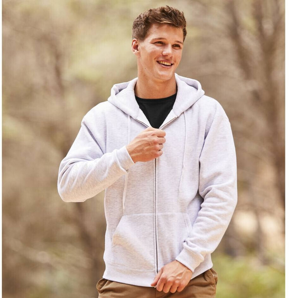 Fruit of the Loom SC274 - Sweat Capuche Grand Zip Homme