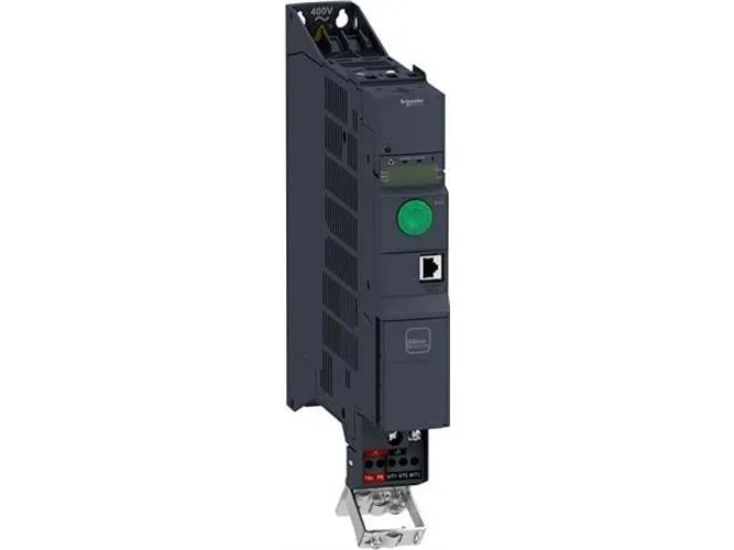 SCHNEIDER ELECTRIC Frekvensomformer 0,75kW 3x380-480V Bogform IP20, indbygget 5 sikkerhedsfunktioner