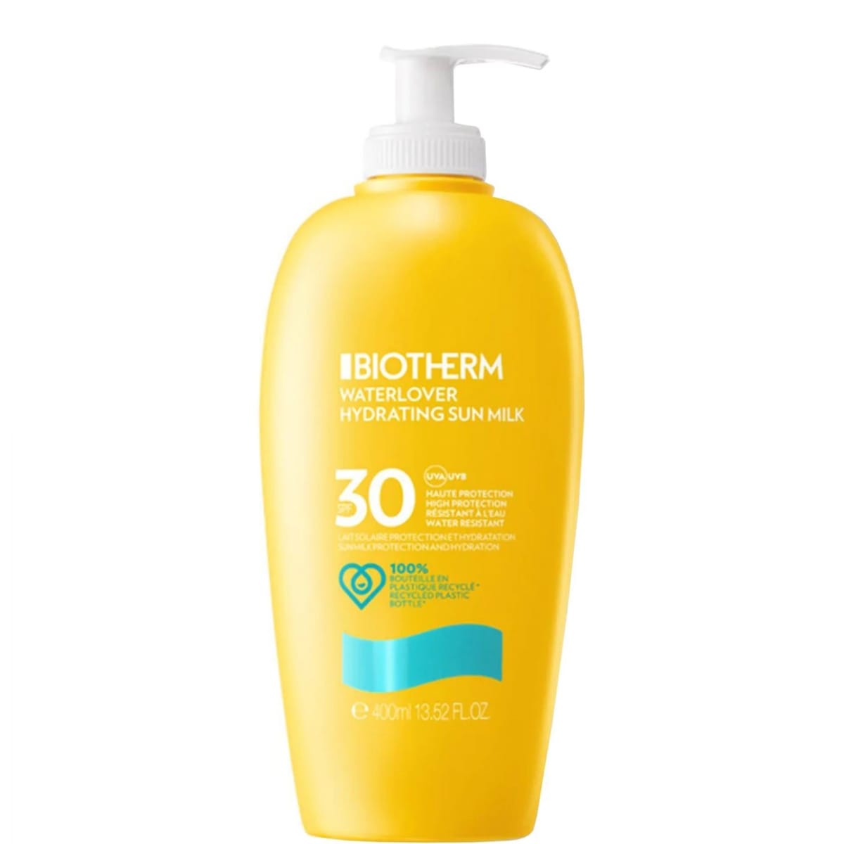 Biotherm WaterloverLait Solaire Hydratant SPF30 Haute Protection pour le Visage et le Corps