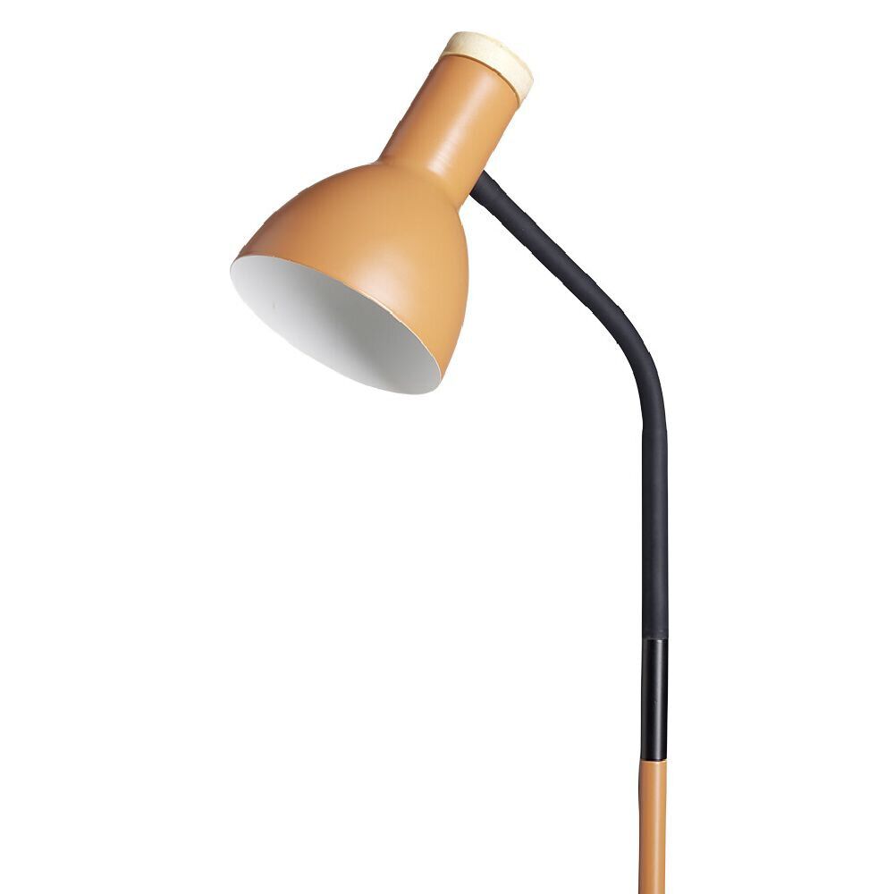 Lampadaire noir et orange H150cm