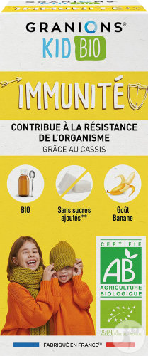 Granions Kid Bio Immunité Sirop Goût Banane 125ml