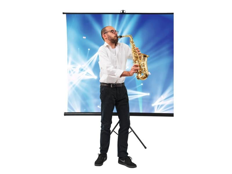 Hama Hintergrundsystem 2-in-1 180 x 180 cm Green-Screen-Hintergrund mit mitgeliefertem Stativ