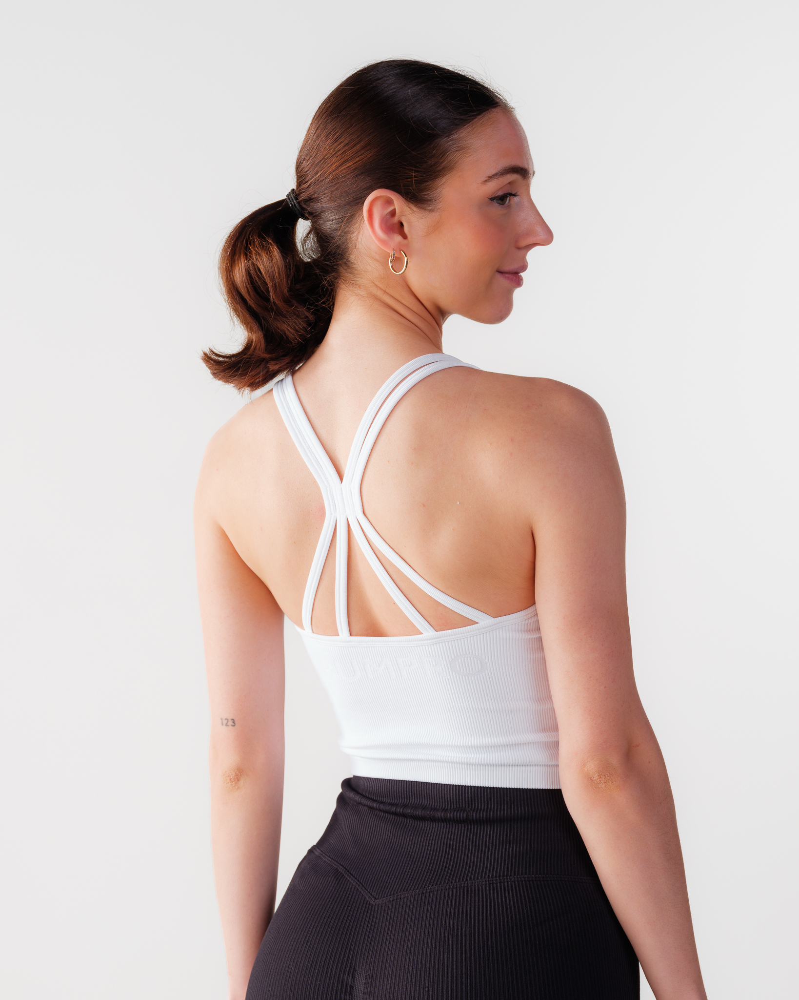 Bumpro Perfect Rib Crop Top White